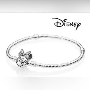 Disney Sterling Silver 925 Minnie Mouse Bracelet